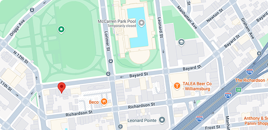 Map to Brooklyn Studio